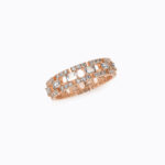 Round And Baguette Cut Lab Grown Diamond Eternity Wedding band - Image 12