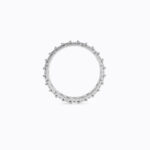 Round And Baguette Cut Lab Grown Diamond Eternity Wedding band - Image 5