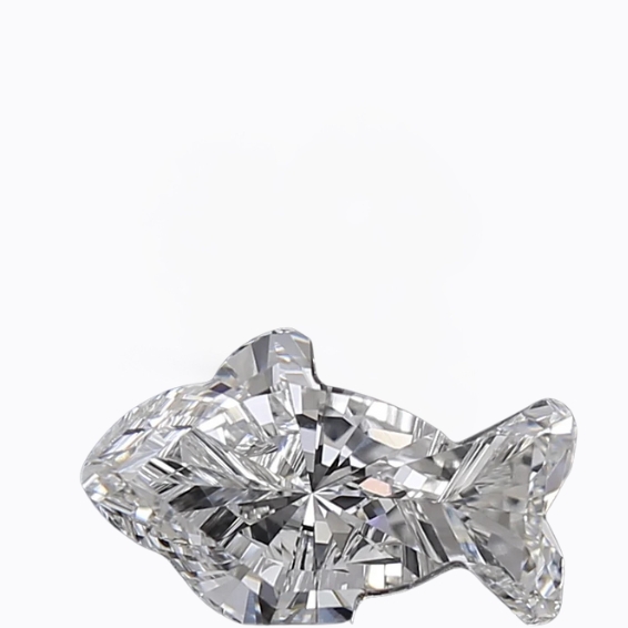 2 CT Fish-Shaped Lab-Grown Diamond